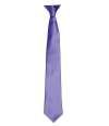 PR755 Premier 'Colours' Satin Clip Tie Purple colour image